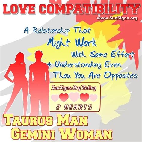 gemini woman dating taurus man